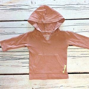 L'ovedbaby Organic Cotton Hoodie - 6-9mo- Dusty Pink - EUC - Like New